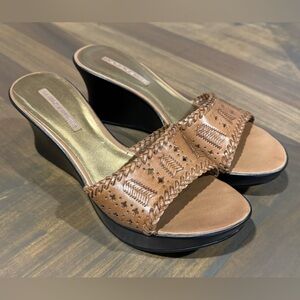 Marc Fisher Women’s 8.5 Leather Sandal Wedge